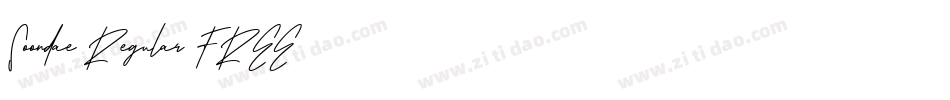Soondae Regular FREE字体转换